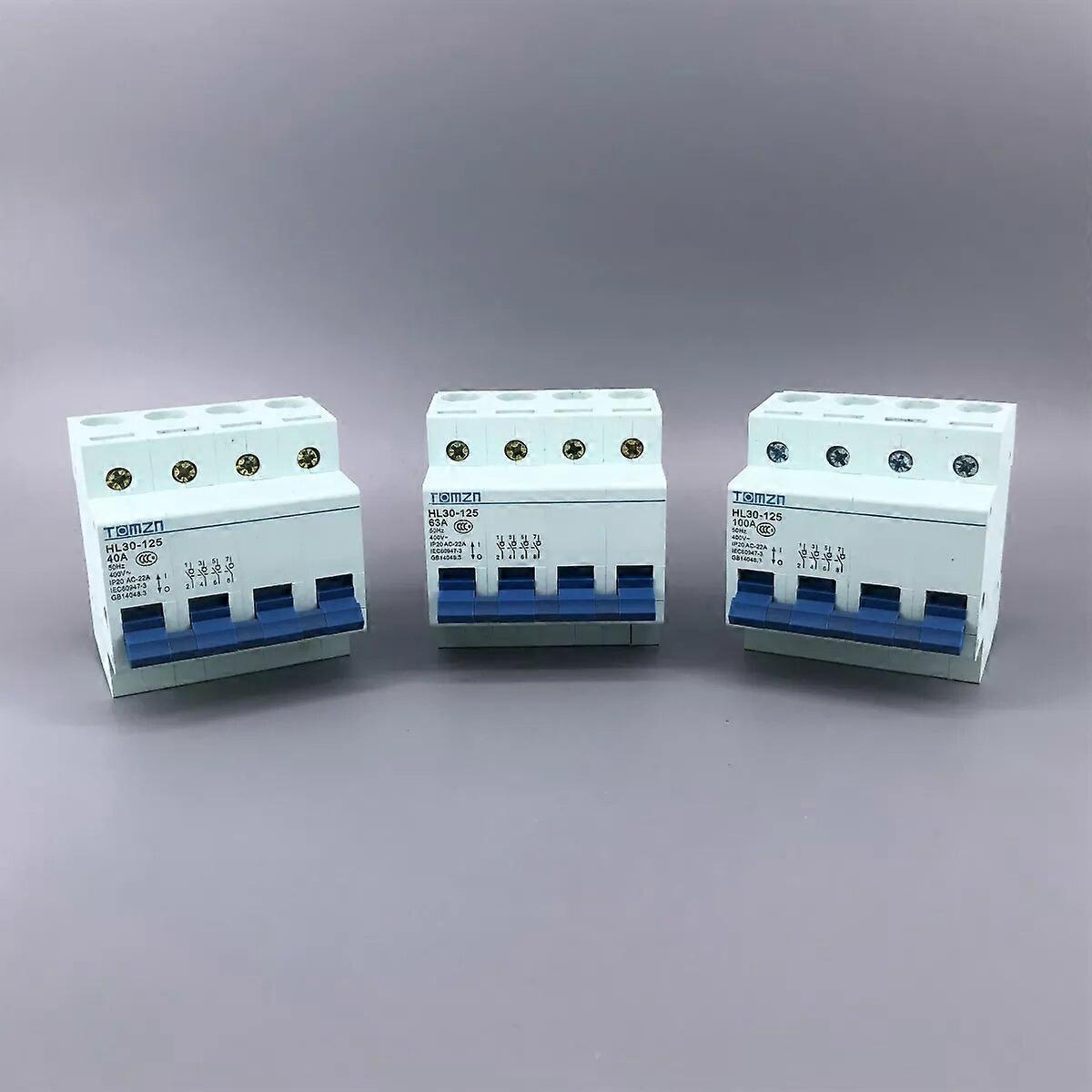 HL30 4P Main Switch Function Disconnector Switch Isolator Circuit Breaker 40A 63A 100A
