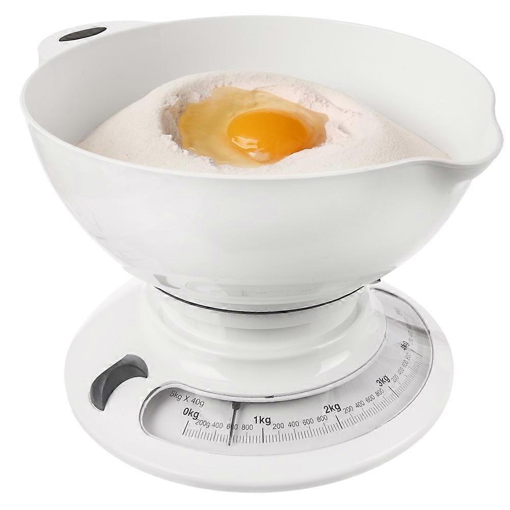 Mechanical kitchen scale 5 kg with removable bowl
