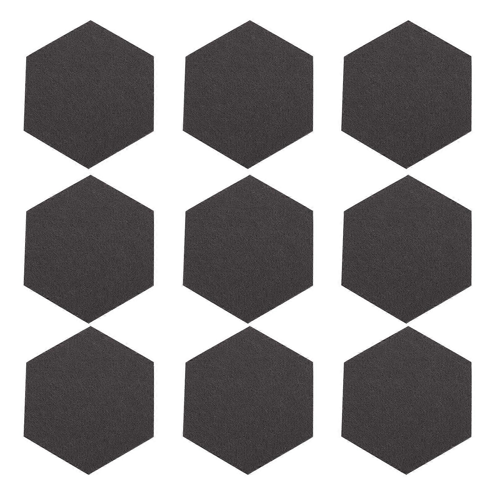 12 Pcs Message Board Felt Hexagon Wall Board Self-adhesive Wall Memo Board