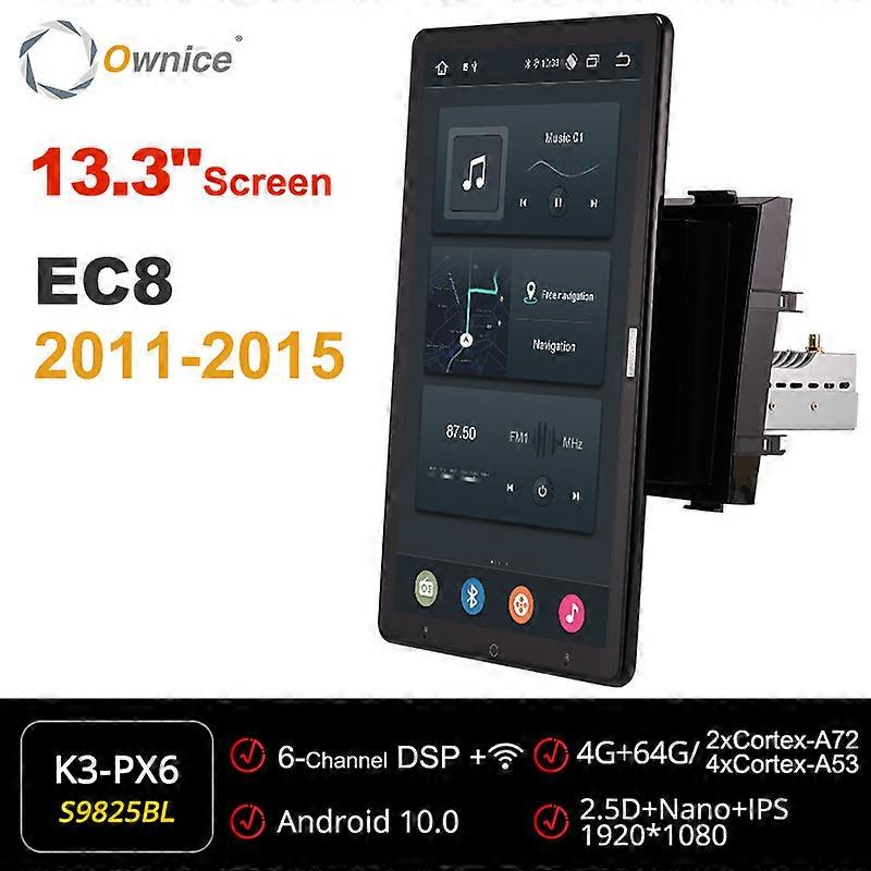 Tesla Stil PX6 IPS Android 10.0 Auto DVD Player Auto Drehbar Navigation GPS Multimedia Stereo Radio Für Geely EC8 2011-2015