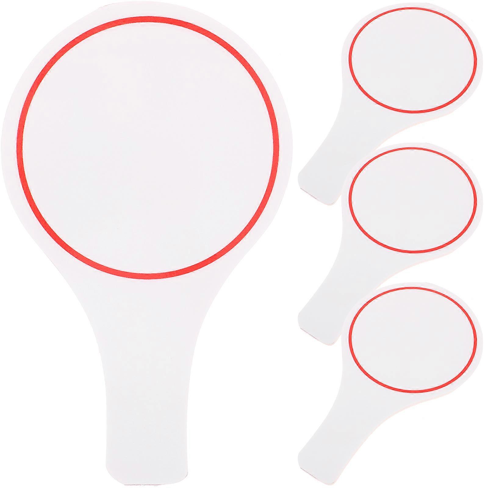 4pcs Blank Board Erasable Writing Scoreboard Voting Scoreboard for Judges