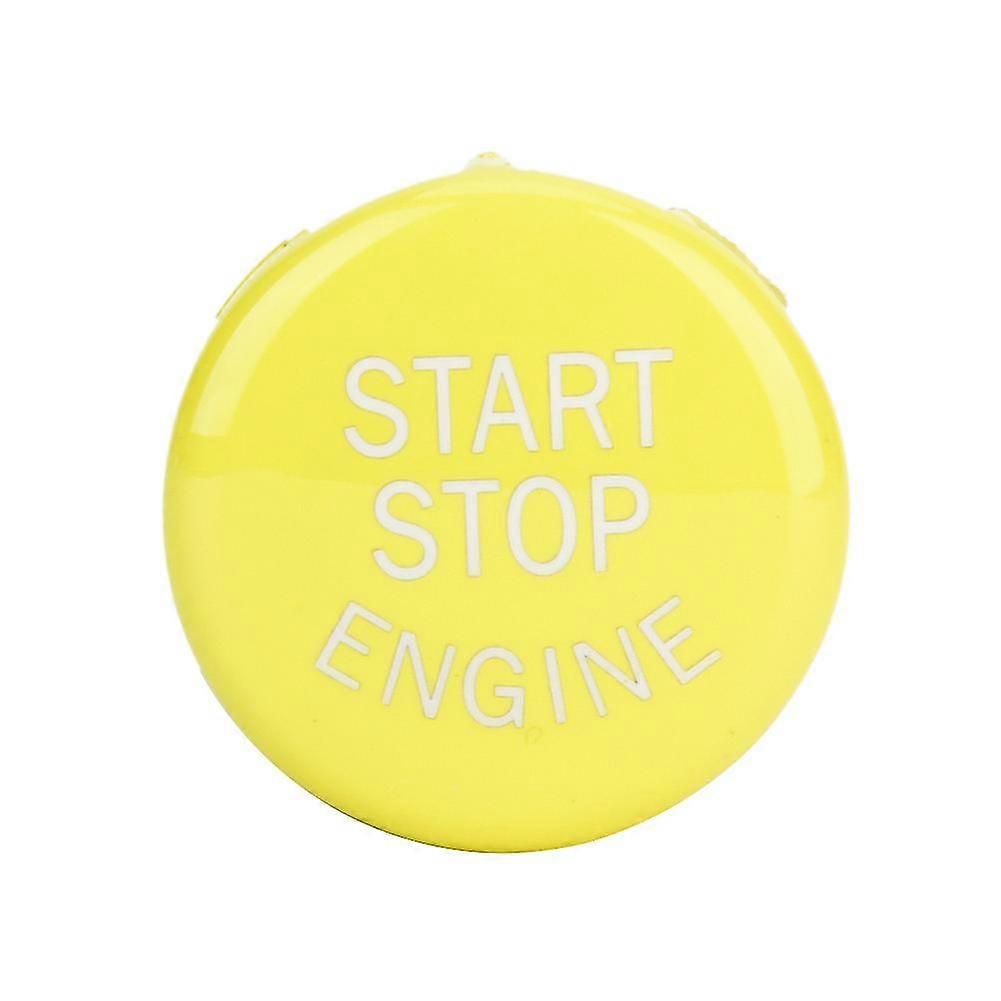 Engine Ignition Start Button Cover Decoration Yellow for 1 Series E81 E82 E87 E88