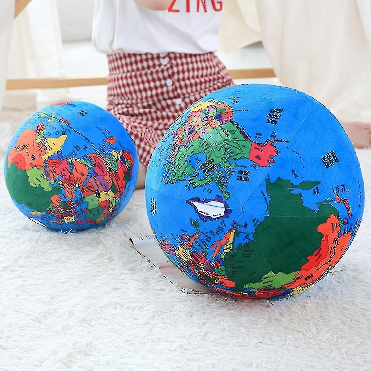 24-31cm Simulation Globe Plush Toys Stuffed Toy Terrestrial Globe Plush Doll Kawaii Elementary Student Gift For Kid Children Toy