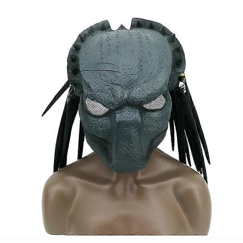 怖いラテックス エイリアンプレデター コスプレマスク 装飾小道具 ハロウィンパーティー ヘッドギア フルフェイス ゴースト コスマスク