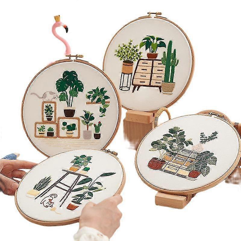 4 Set Warm Home Kit für Anfänger Erwachsene Stitch Cloth DIY Point