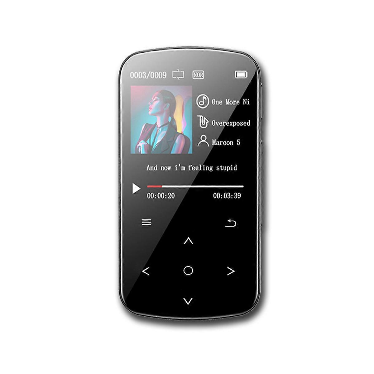 Lecteur MP3, sans perte, avec écran de 1,5 pouce, avec casque, Bluetooth