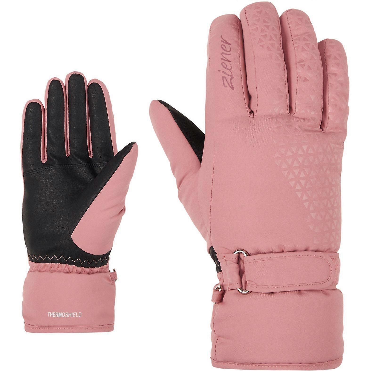Ziener Alpine Women's Ski Gloves KISAR AS pink