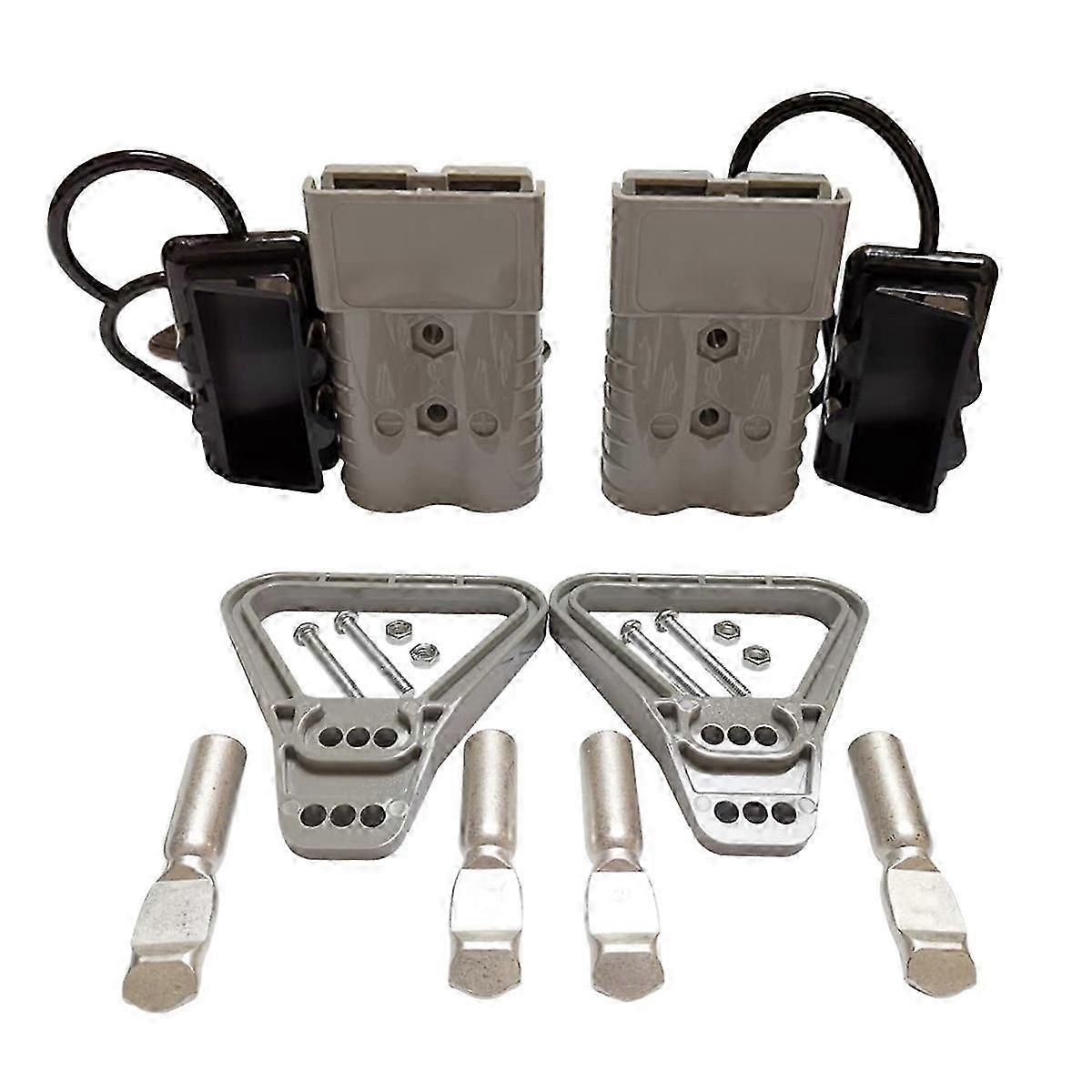 2Pcs 350A 2AWG Battery Power Connector Cable Quick Connect Disconnect Kit compatible with Anderson Connector fo