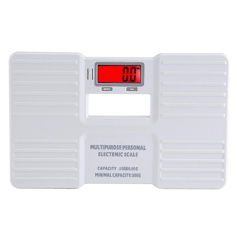 LCD Digital Electronic Personal On/Tare Function Low Battery Alarm Body Weight Scale White