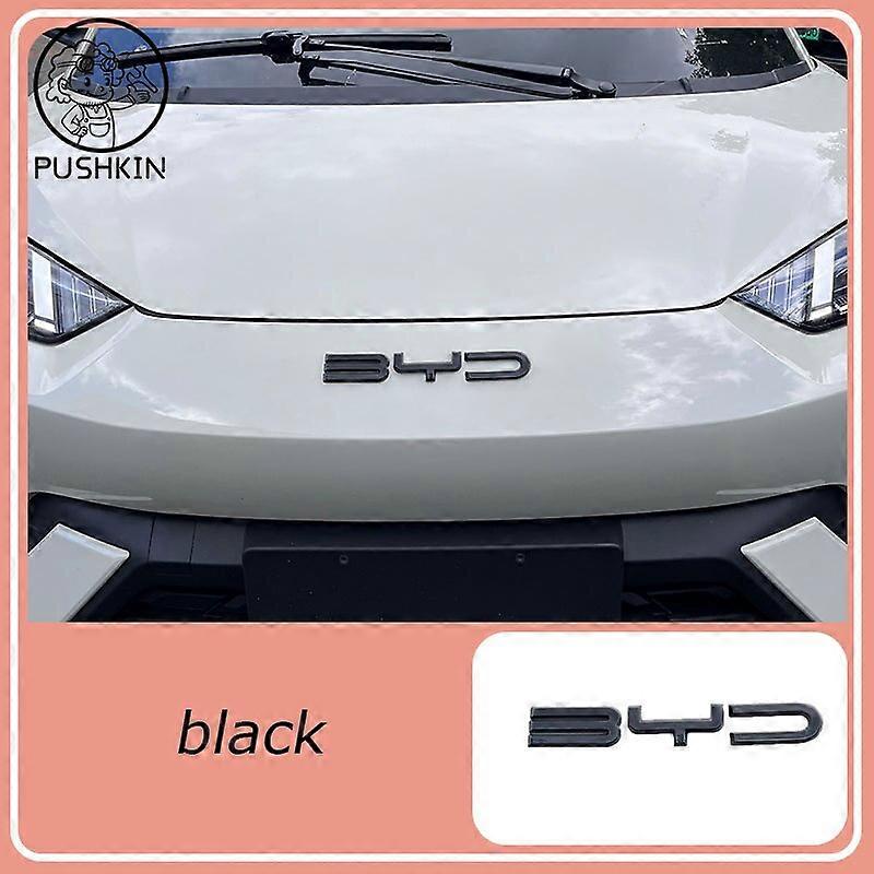 Pro BYD Seagull Dolphin MINI 2023 2024 Příslušenství Přední nárazník auta Emblém Odznak Obtisk Černá karbonová nálepka s logem