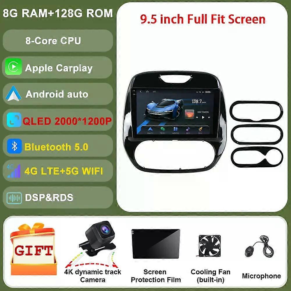 Ai Voice 8g+256g Android For Renault Kaptur 2016 - 2019 Dsp Qled Car Radio Multimedia Video Player Navigation Stereo Gps Rsd Tv