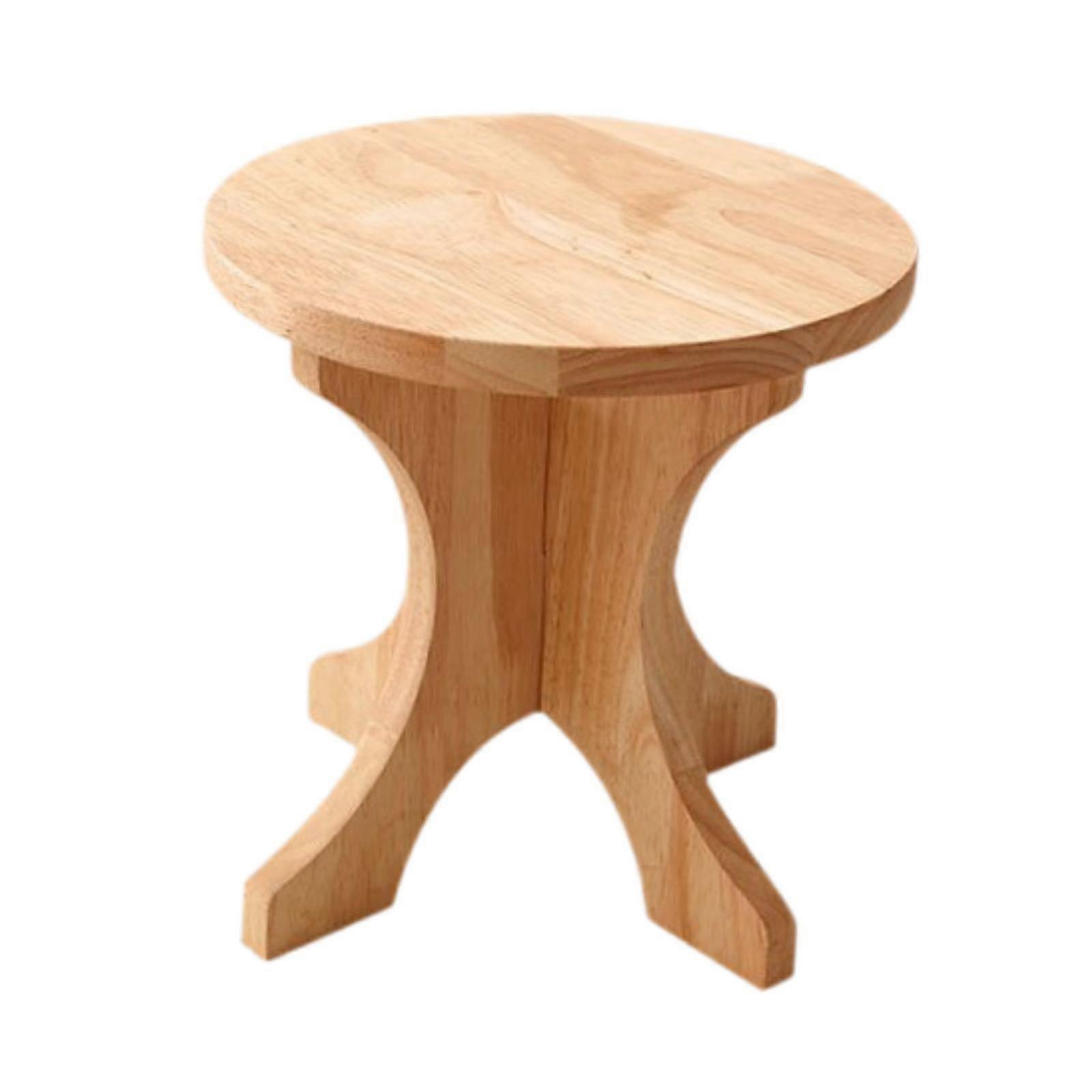 Ahşap Ayak Taburesi Kreş Apartman Yatak Odası için Çok Amaçlı Küçük Tabure