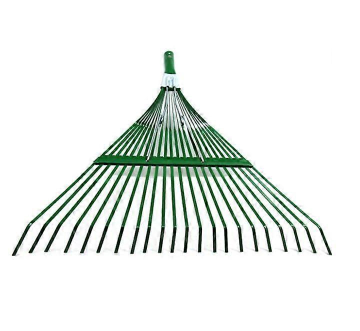 Garden Rake, Adjustable Lightweight Steel Poly Shrub Rake, 22 Tines
