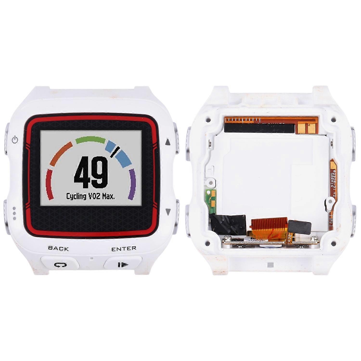 SUNSKY Ecran LCD avec cadre pour Garmin Forerunner 920XT Blanc