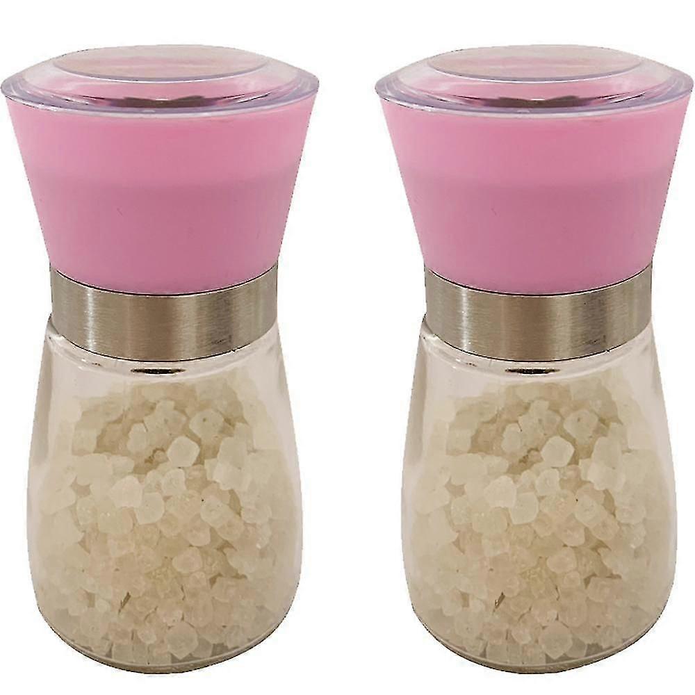 Salt And Pepper Grinder Set - Adjustable Spice Ceramic Grinders Mill Shaker For Kitchen Table