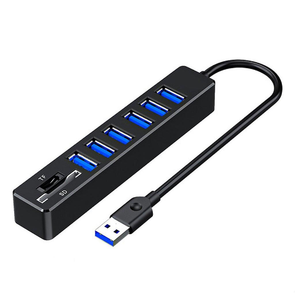 8 Ports Multiple Usb Hub,card Reader Expander Adapter For Computer Laptop Accessories