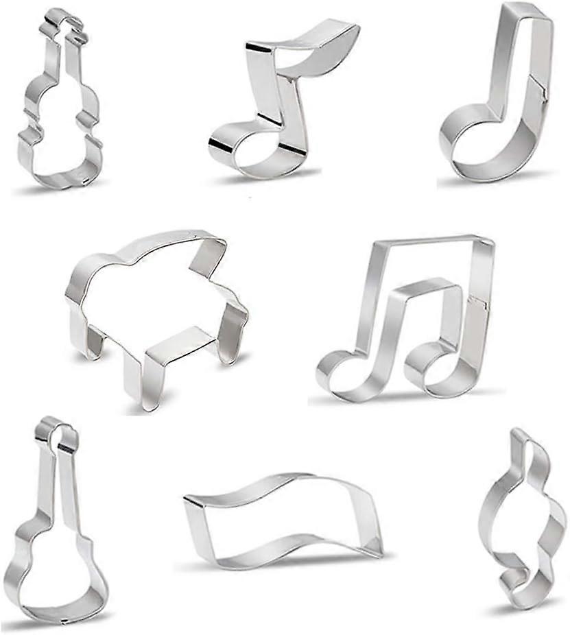 Music Notes Cookie Cutters Set, Cake Toppers