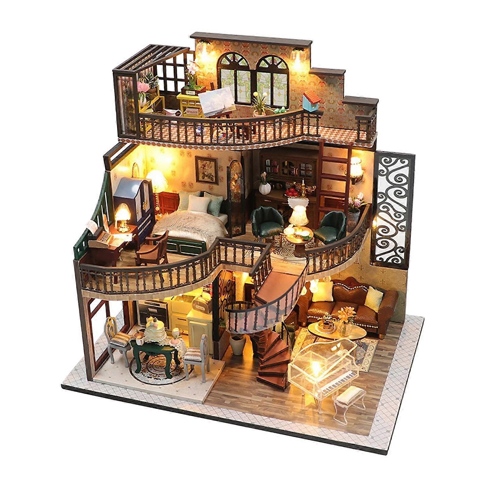 DIY Miniaturowy zestaw domku dla lalek 3D Puzzle Dom dla dzieci Miłośnicy rzemiosła Nastolatki