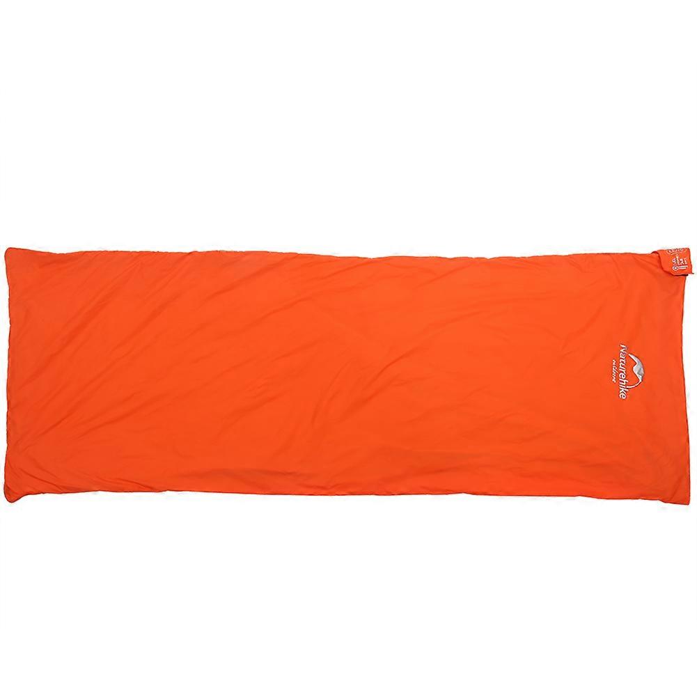 حقيبة نوم خفيفة الوزن في الهواء الطلق من الصوف المرجاني مع حقيبة (برتقالي)