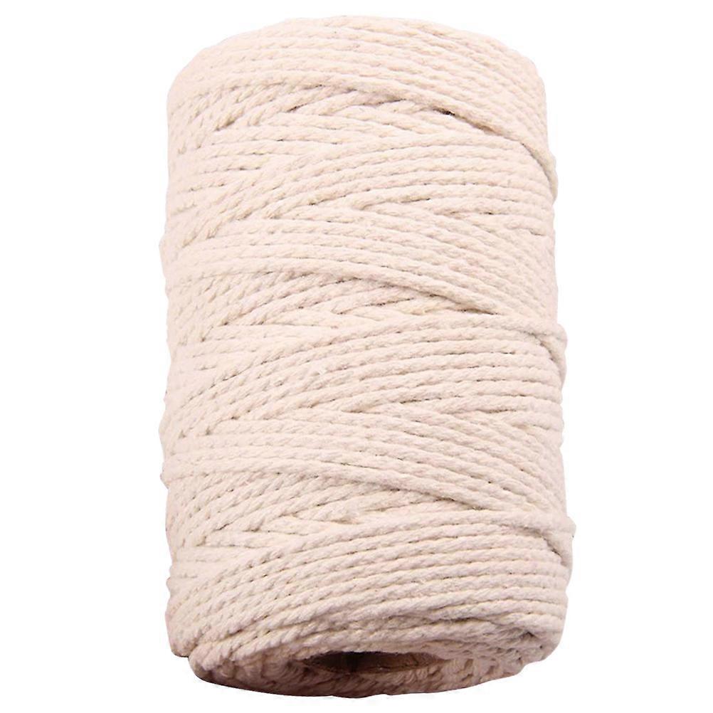 3mm x 100m Natural Cotton Macrame Rope for Crafts