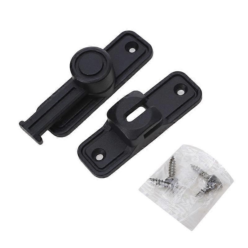 Door Lock Guard Latch Bolt 90/180 Degree Toggle Latch Barn Door Lock Punching Zinc-Alloy Right Angle Lock Bathroom Lock