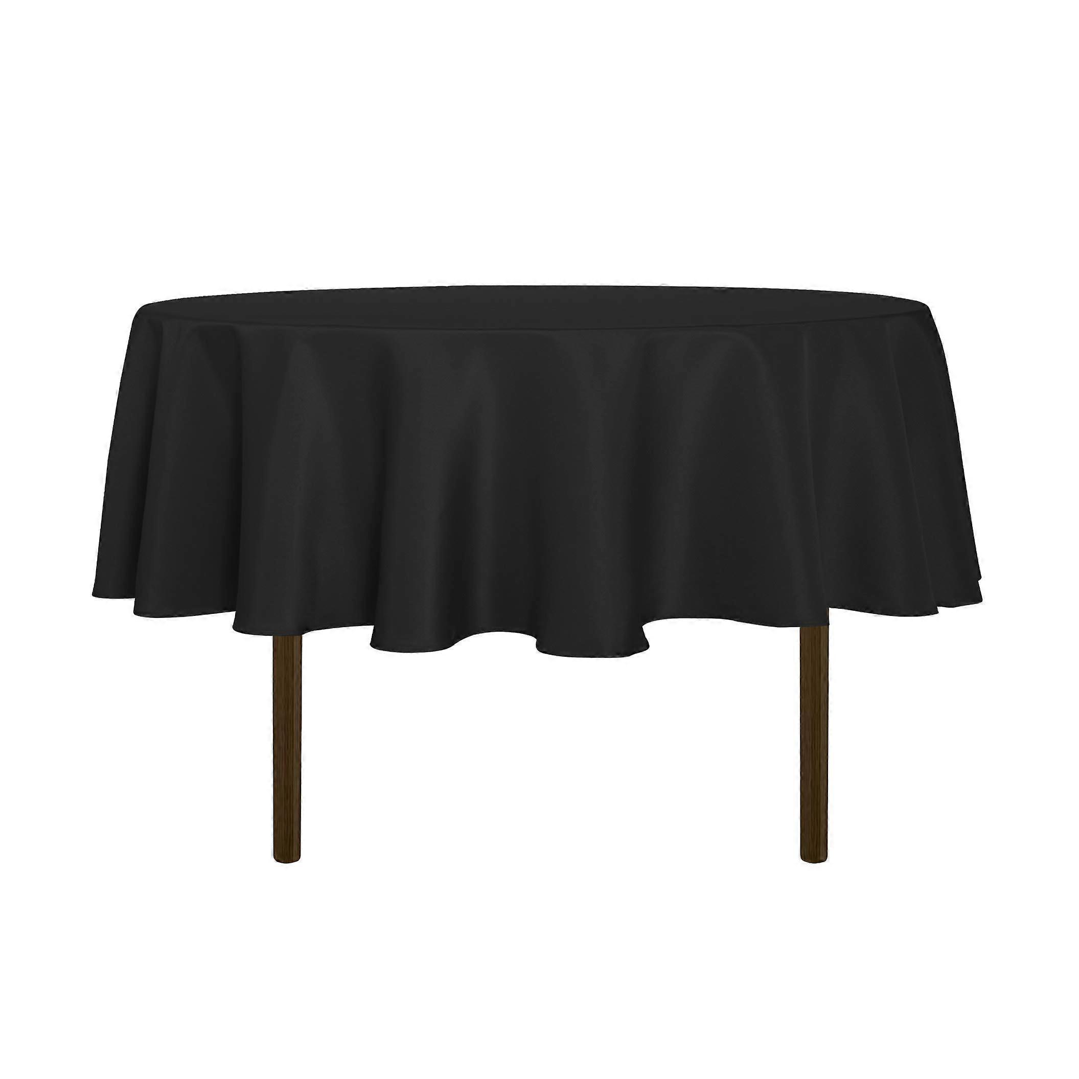 60" Water-Resistant Spill-Proof Polyester Tablecloth For Dining, Buffet, Parties, Camping - Decorative Cover