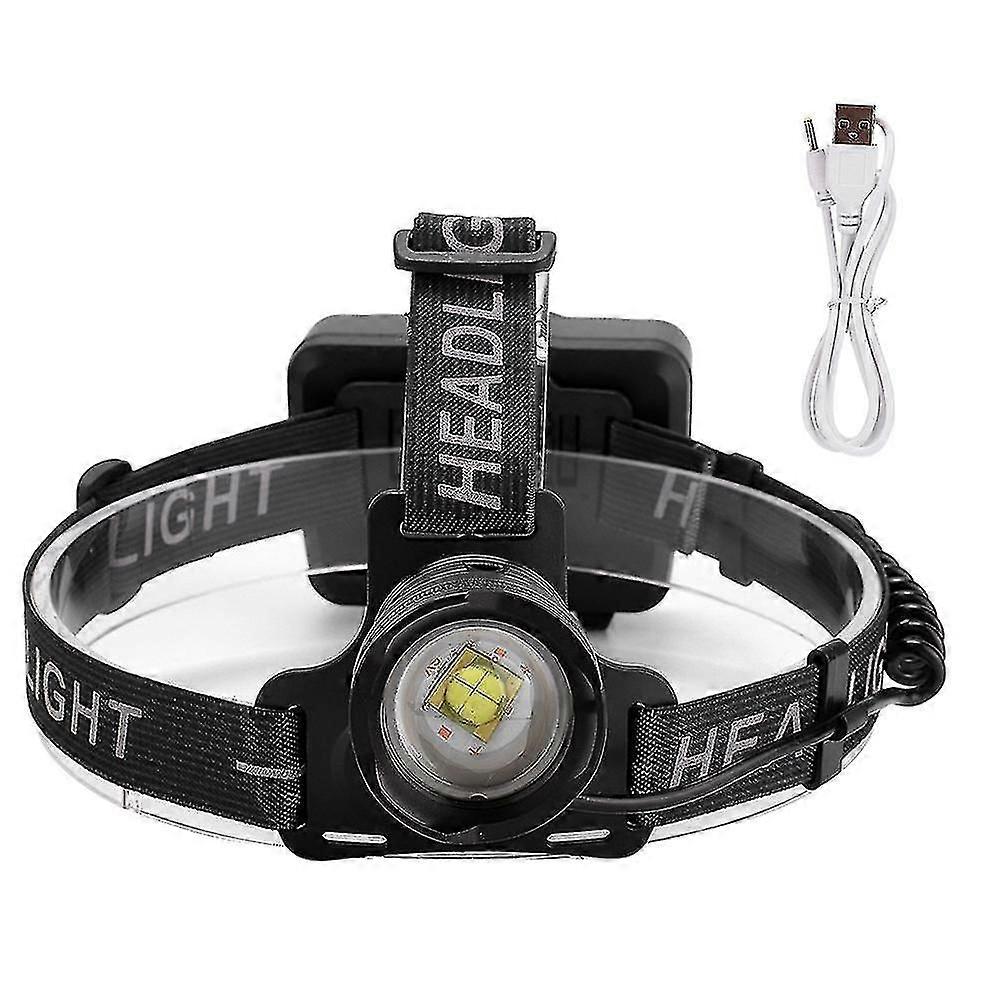 Usb Charging Led Head Light Outdoor Portable Headlight Flashlight For Cycling Camping