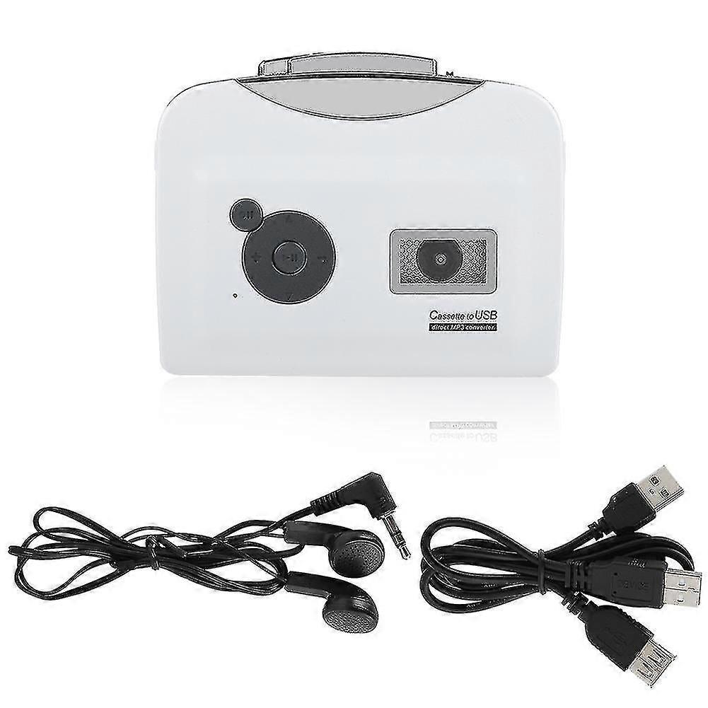 Portable Cassette Tape To Mp3 Converter Usb Flash Drive Capture Audio Music Player