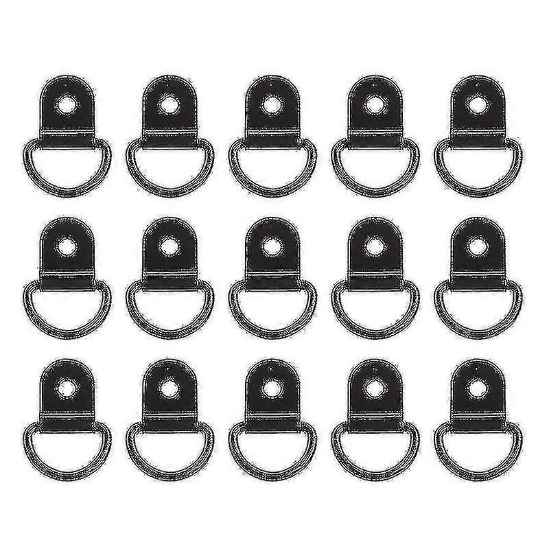20pcs Practical Cargo Tie Down Anchor Ring D Shape Pull Hook For Truck Trailer