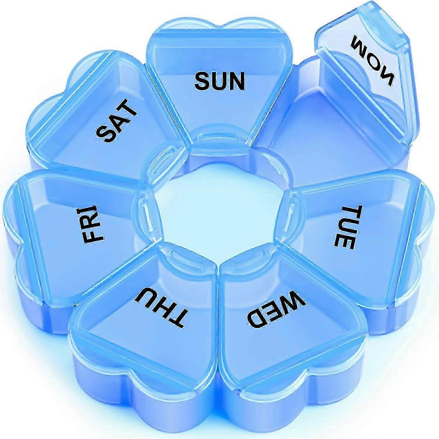 Large Weekly Pill Organizer - 7 Day Vitamin Case