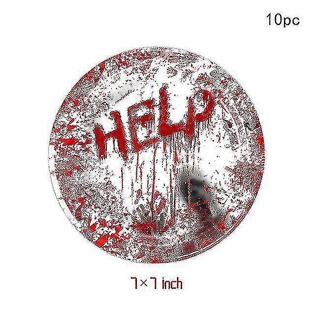 هالوين الرعب الغلاف الجوي حزب الديكور الرعب الدم بصمة اليد ورقة لوحة الجدول القماش أدوات المائدة المتاح سعيد هالوين