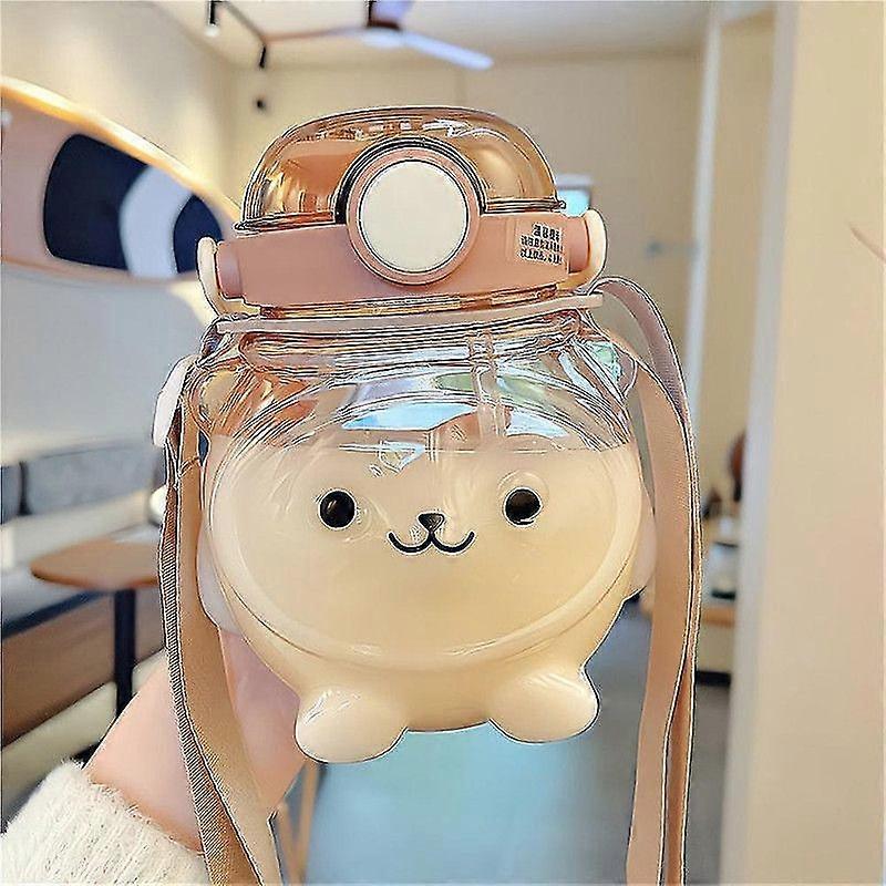 Large Capacity Simple Straw Cup Water Cup Student Korean Version High Value Cute