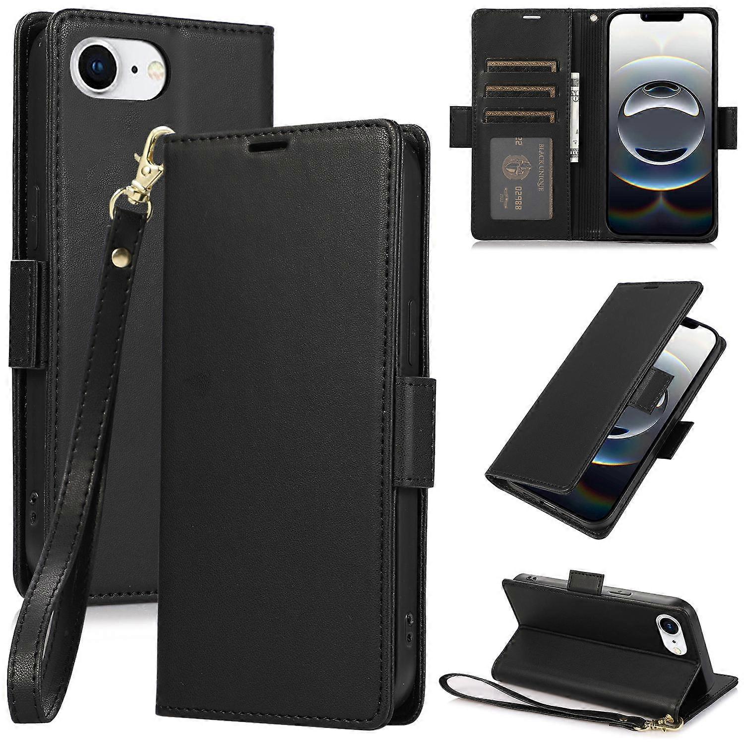 Side Buckle RFID Anti-theft Leather Phone Case