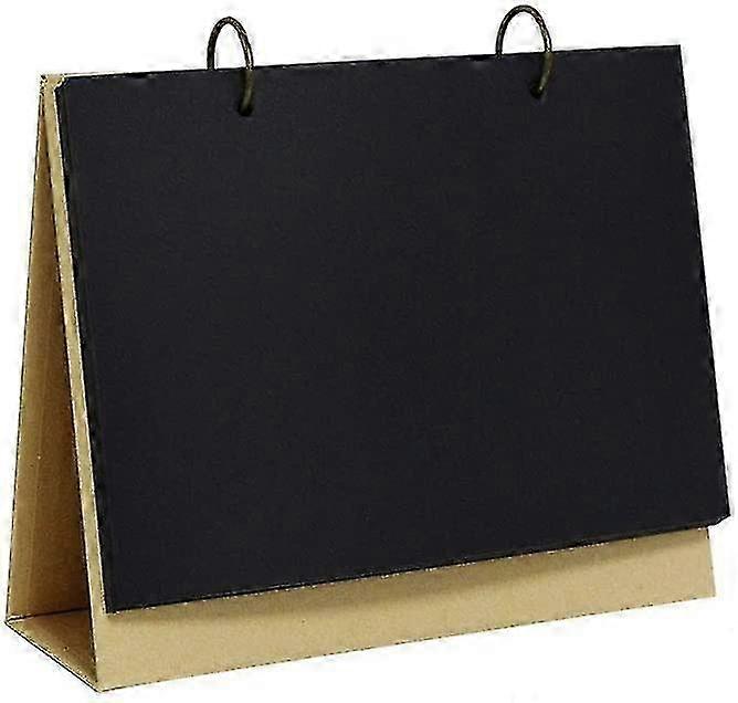 DIY Desk Calendar Self-Standing Steel Coil Spiral Planner with Blank Pages and Cover for Desktop or Table Use