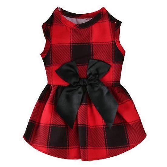 Clothes Grids Pet Soft Pattern Dress-up Pet Texture Princess Dogs Dress