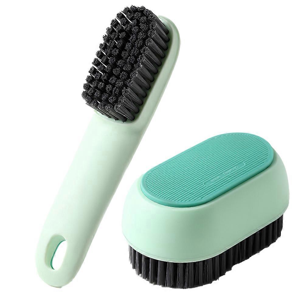 Laundry Stains Brush For Collar And Cuff Cleaning, Stain Removal Brush With Comfortable Grip And Rounded Arc Handle, Long-Handled Brush And