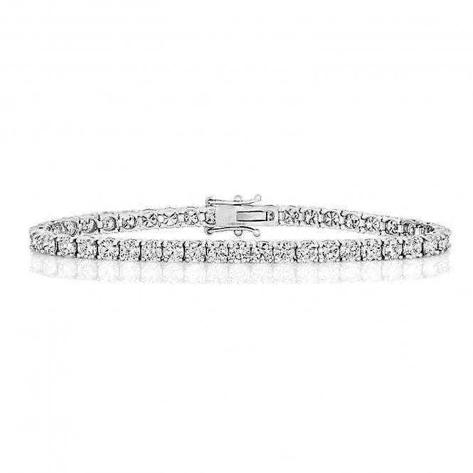 Diamond Jewellery 18K Gold Tennis Bracelet BDQ717W/HI8