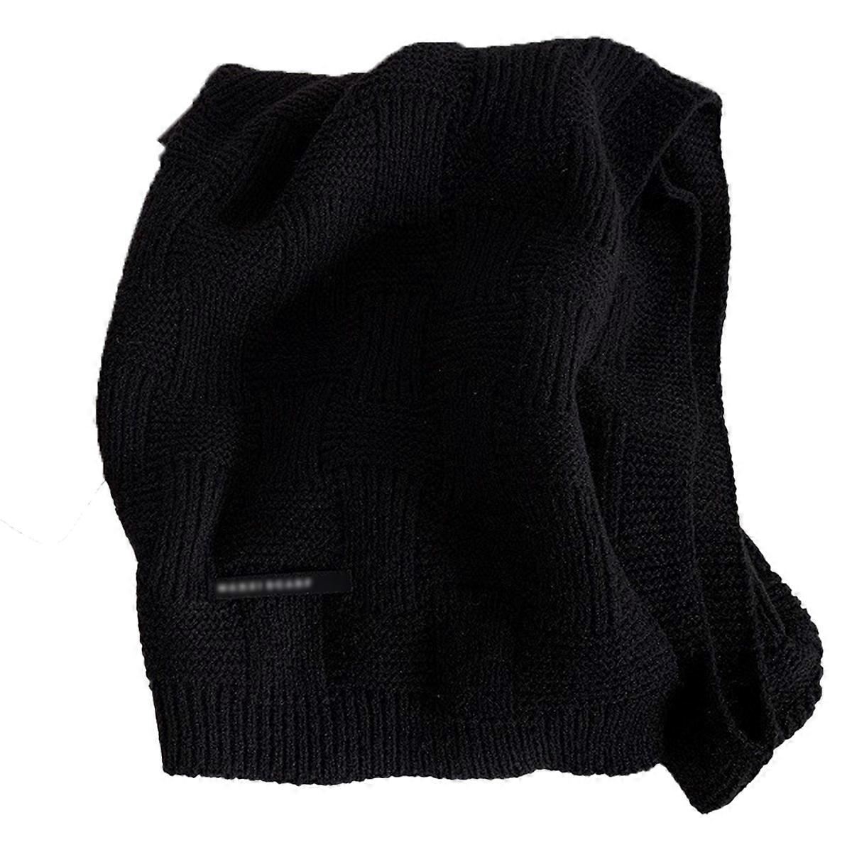 Knit Scarf, Winter, Solid Color Wool Warm Neck