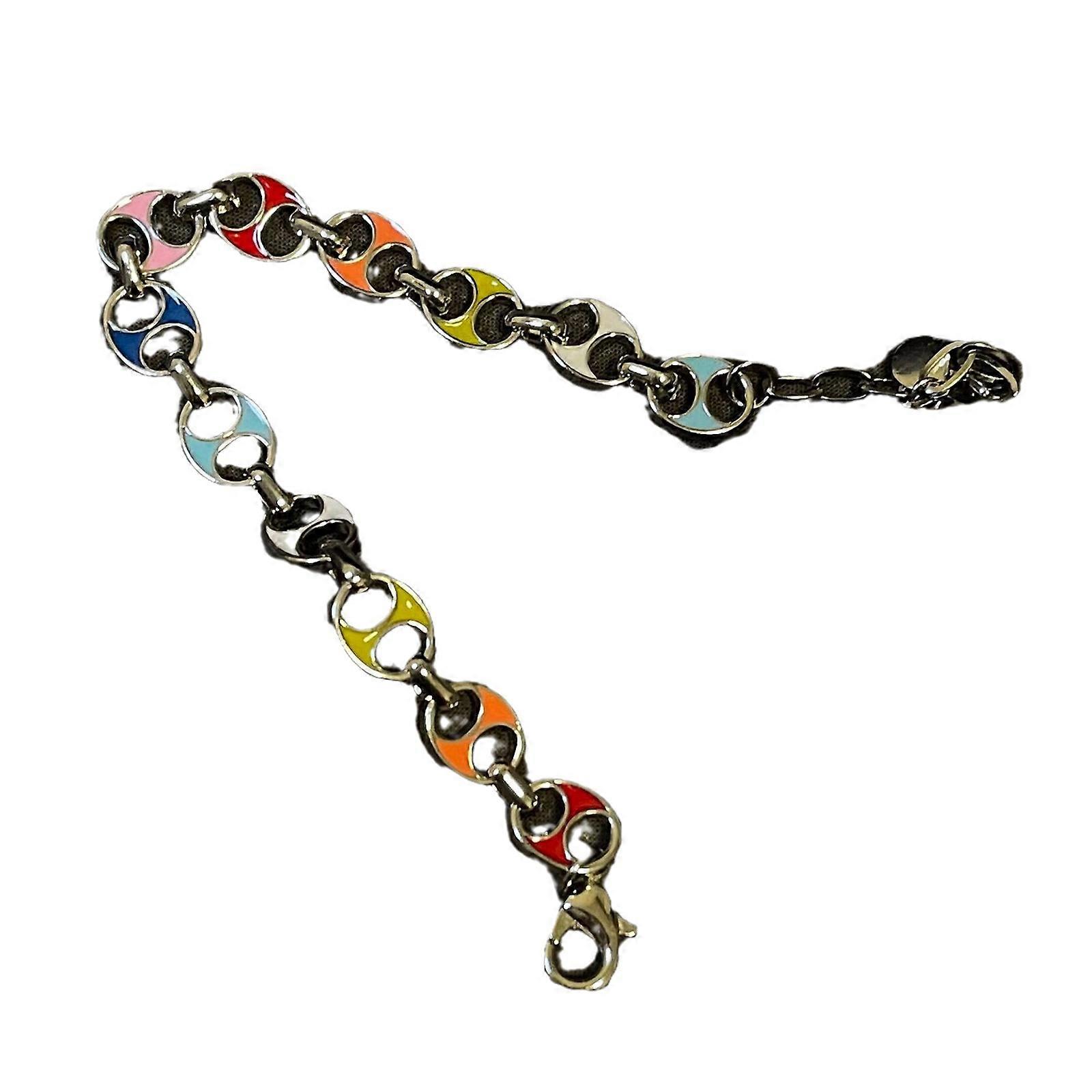 女性のラウンドビーズの花合金素材のブレスレット冷たい風ヒップホップトレンド豚の鼻バングル甘い気質ジュエリー