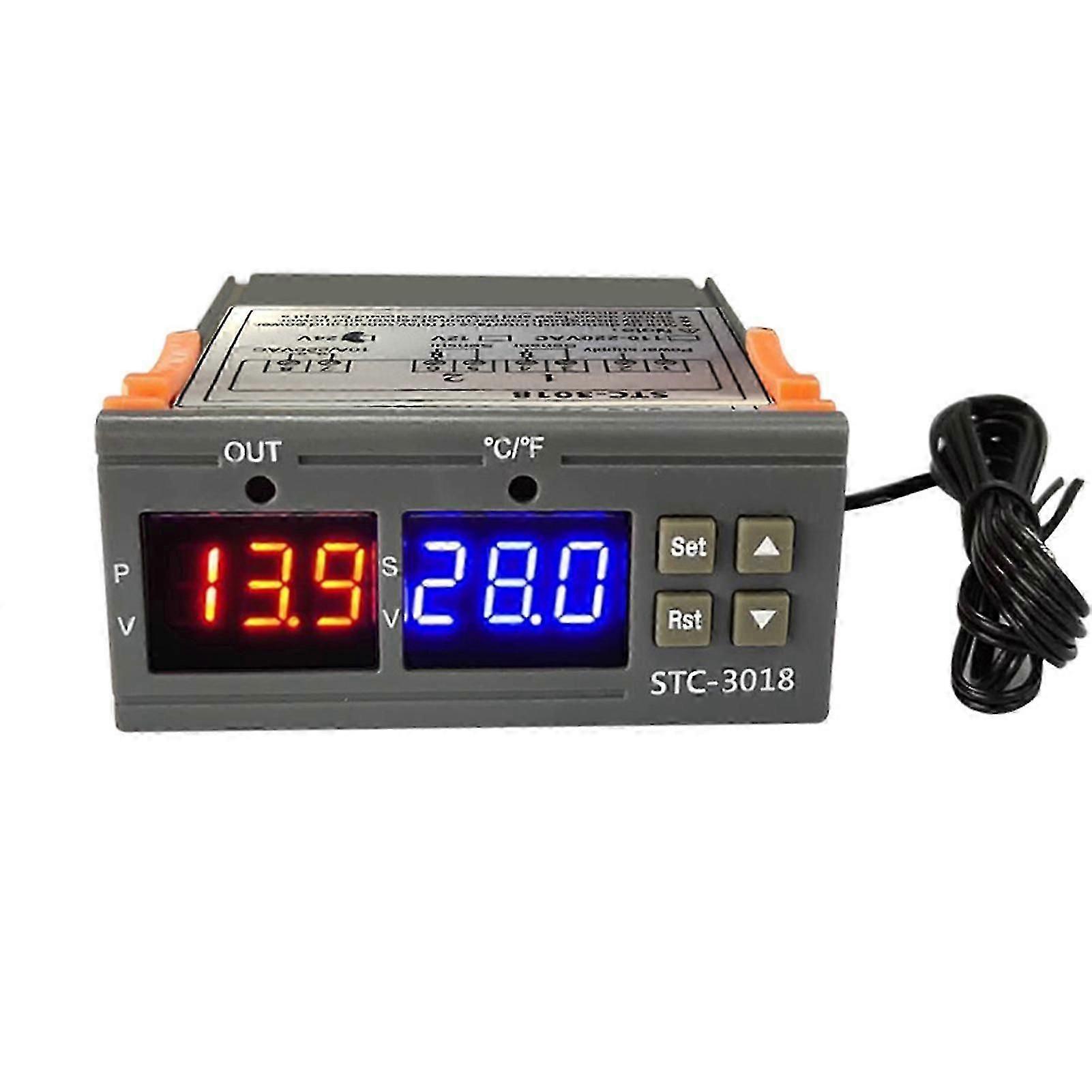 12v Stc-3018 Temperature Controller: Digital LED Display Thermostat