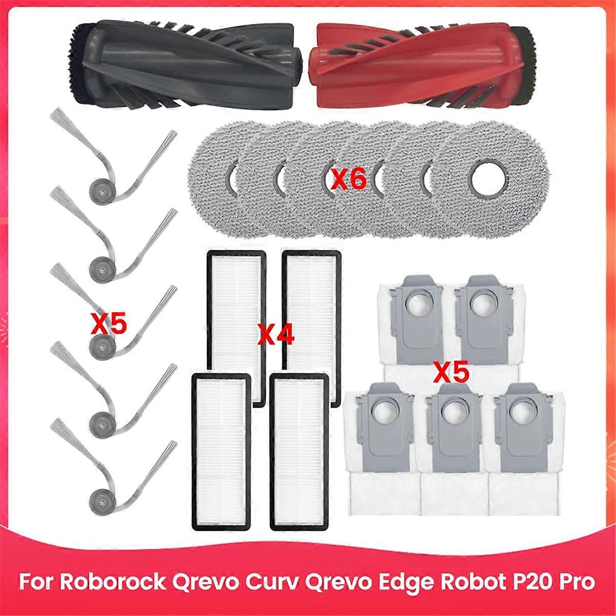 for Roborock Qrevo Curv Qrevo Edge Robot P20 Pro Main Side Brush