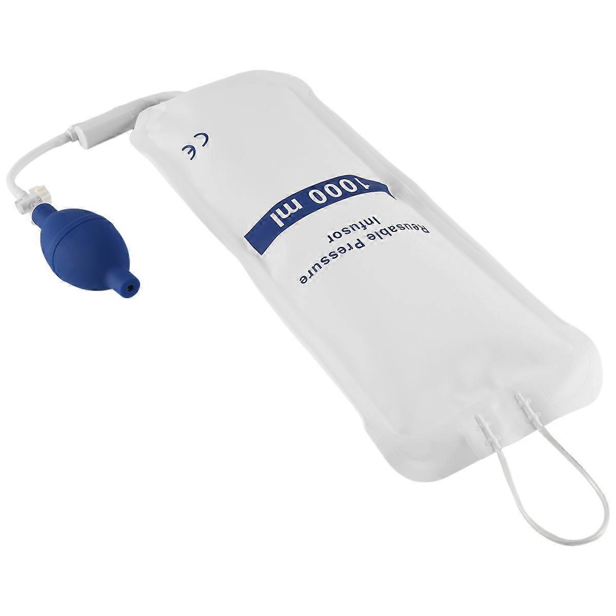 1000 ml genanvendelig pose med display til infusionspumpe, trykpose