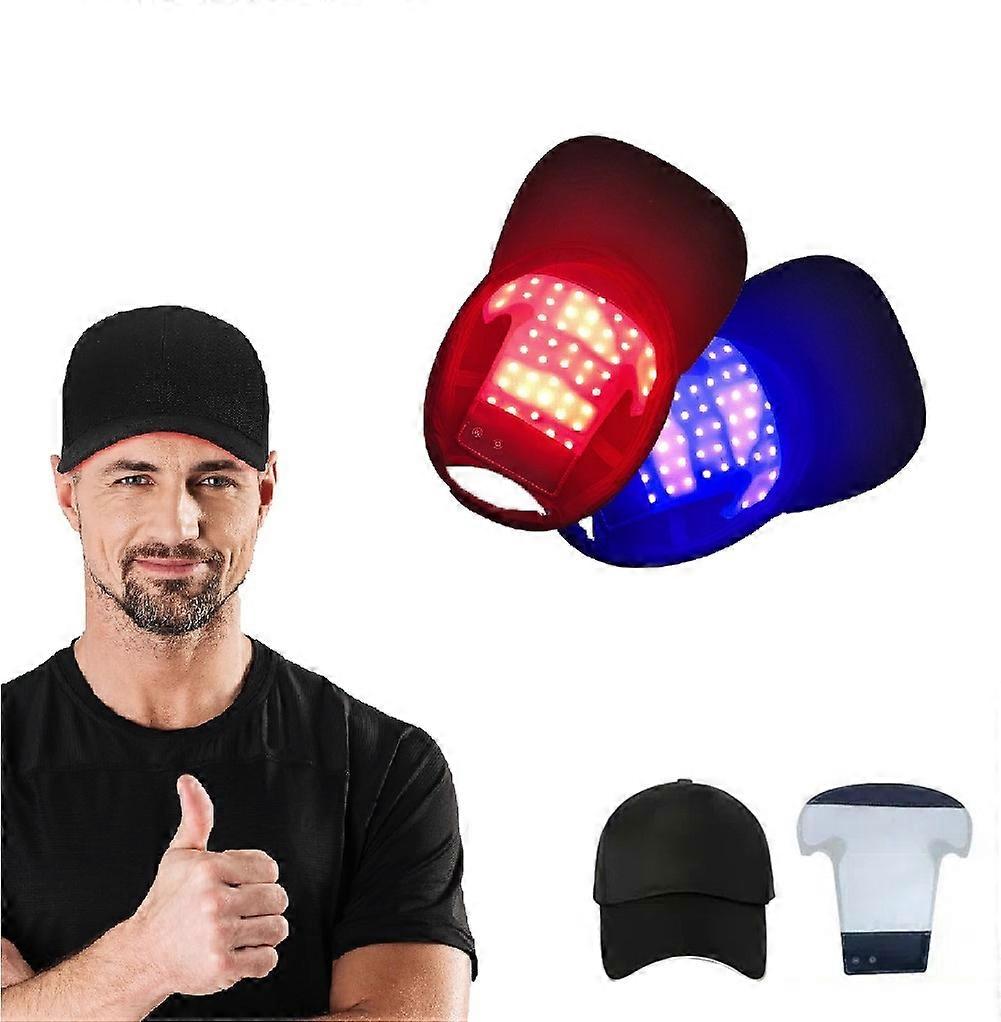 2025 レーザー育毛キャップ - 650nm レッド/ブルーライトセラピー LLLT スカルプケア、男性と女性のための脱毛治療