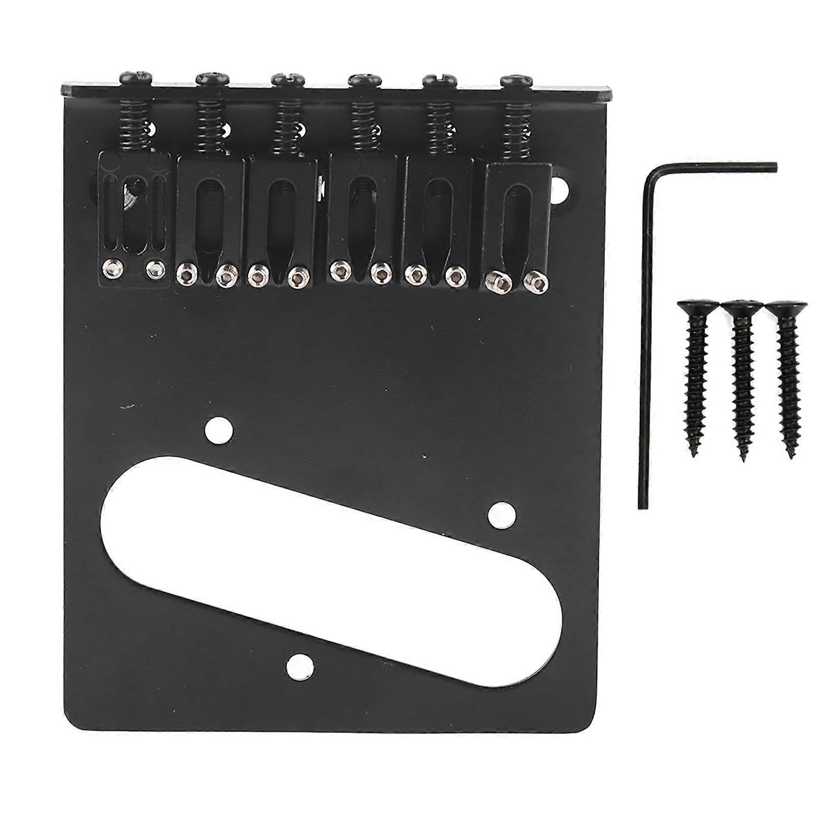 Electric Guitar Bridge 6‑String 6ST String Fixed Metal Bridge for TL Electric Guitar Accessory