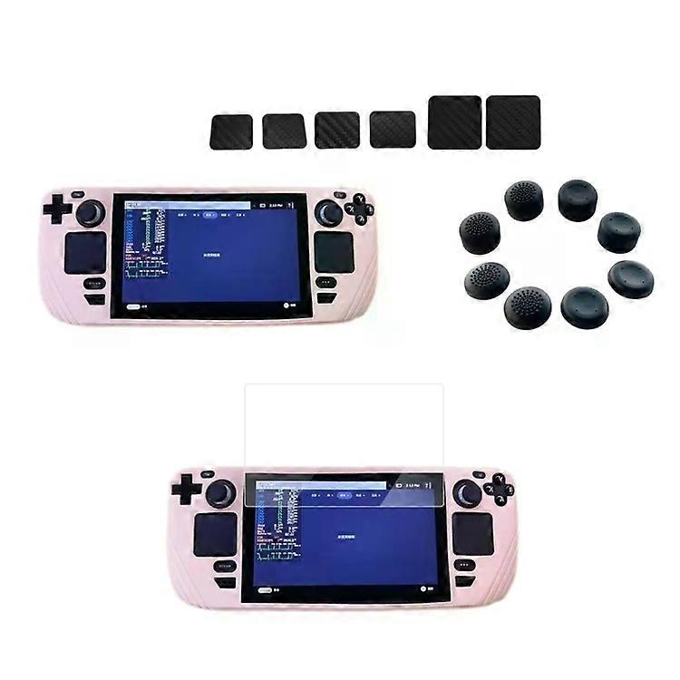 For Steam Deck Shockproof Silicone Game Console Protective Case Protective Case Pink Pink