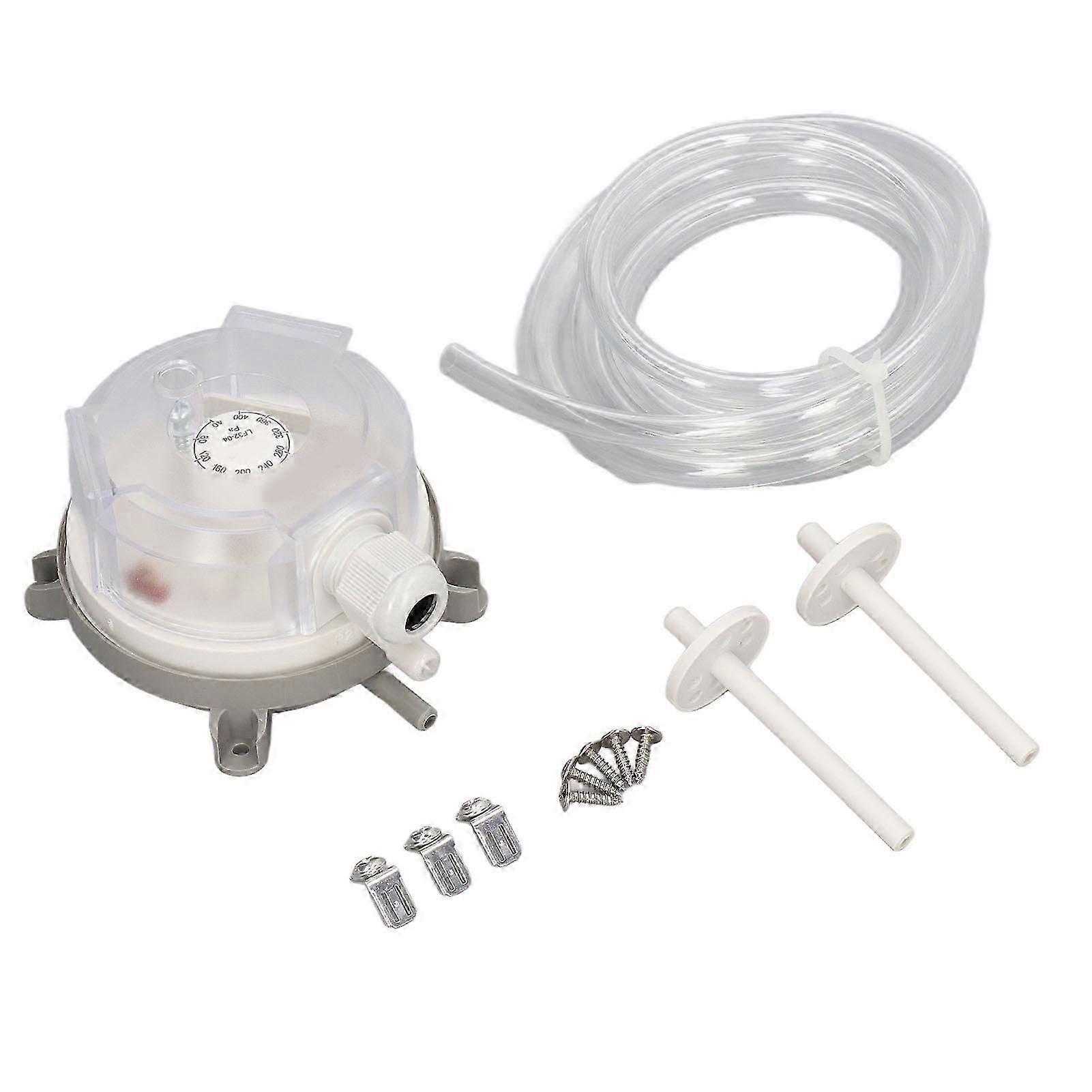 Air Pressure Switch Controller 40?400pa Range SPDT Copper Contact 8x5mm Thread Accessory