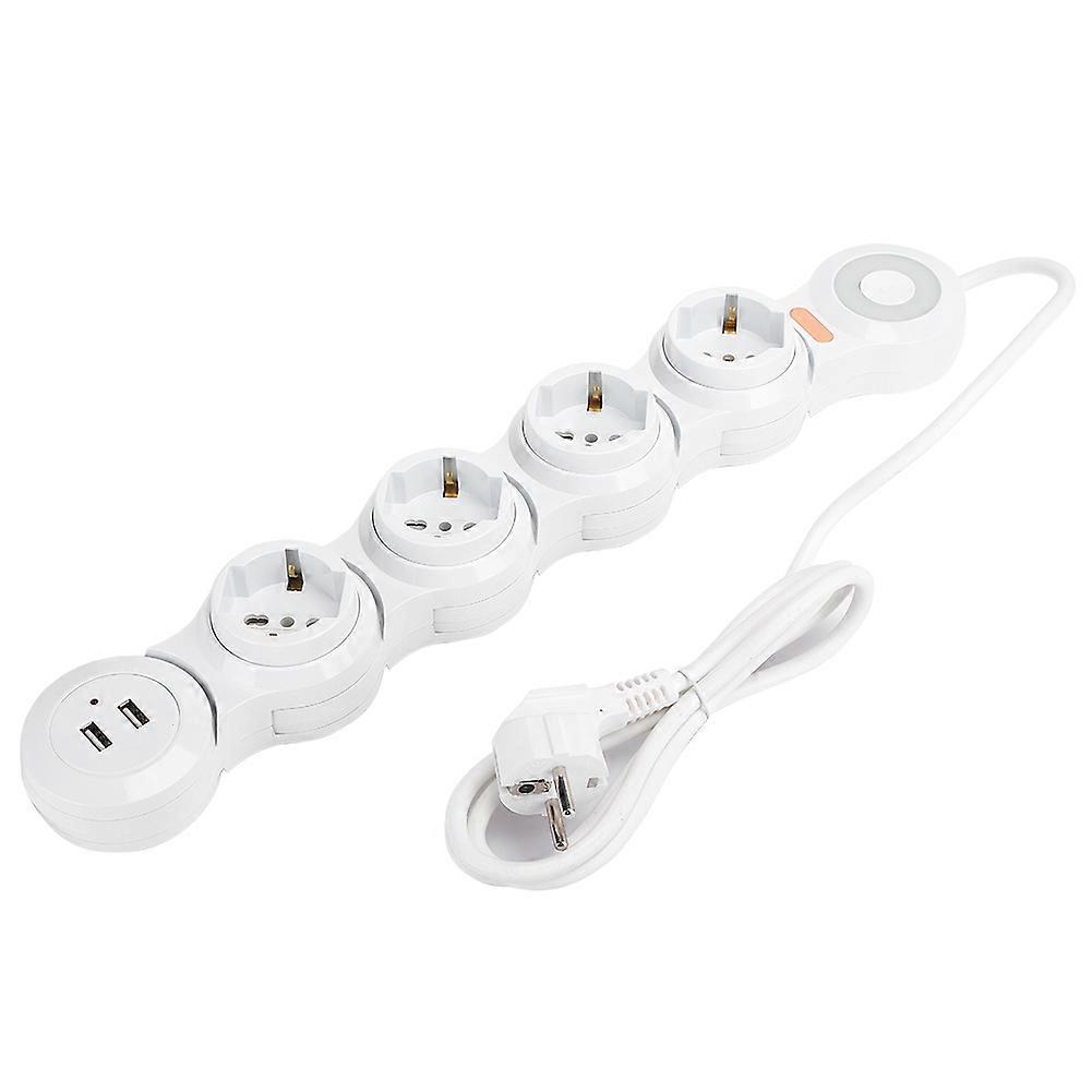 Flexible Power Strip Surge Protector with USB Ports, Fast Charging for Home, Office, and Travel, Space Saving Design, Automatic Power Off, Multiple