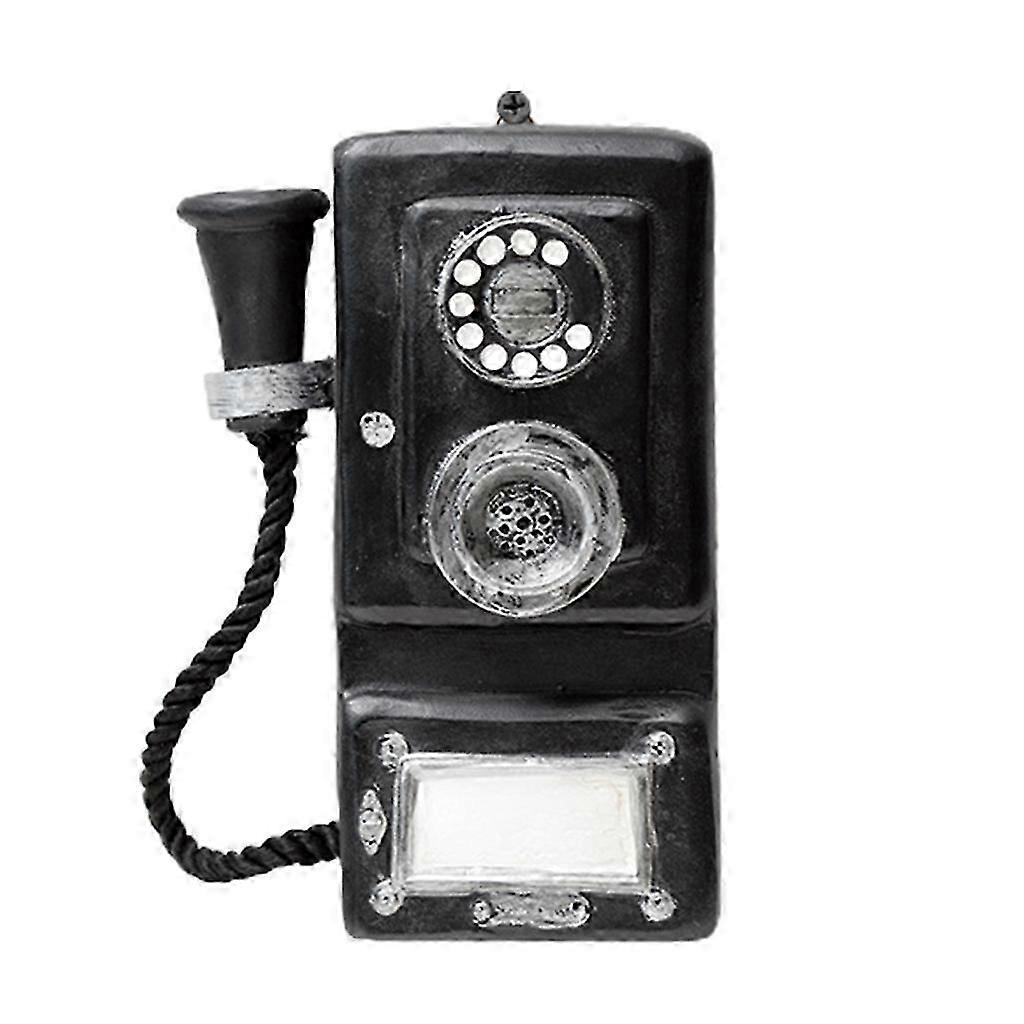 קישוטי קיר טלפון רטרו לתליון קיר וינטג 'יצירתי מראה קלאסי חיוג שלם טלפון דגם ביתן בר ביתי מסעדה