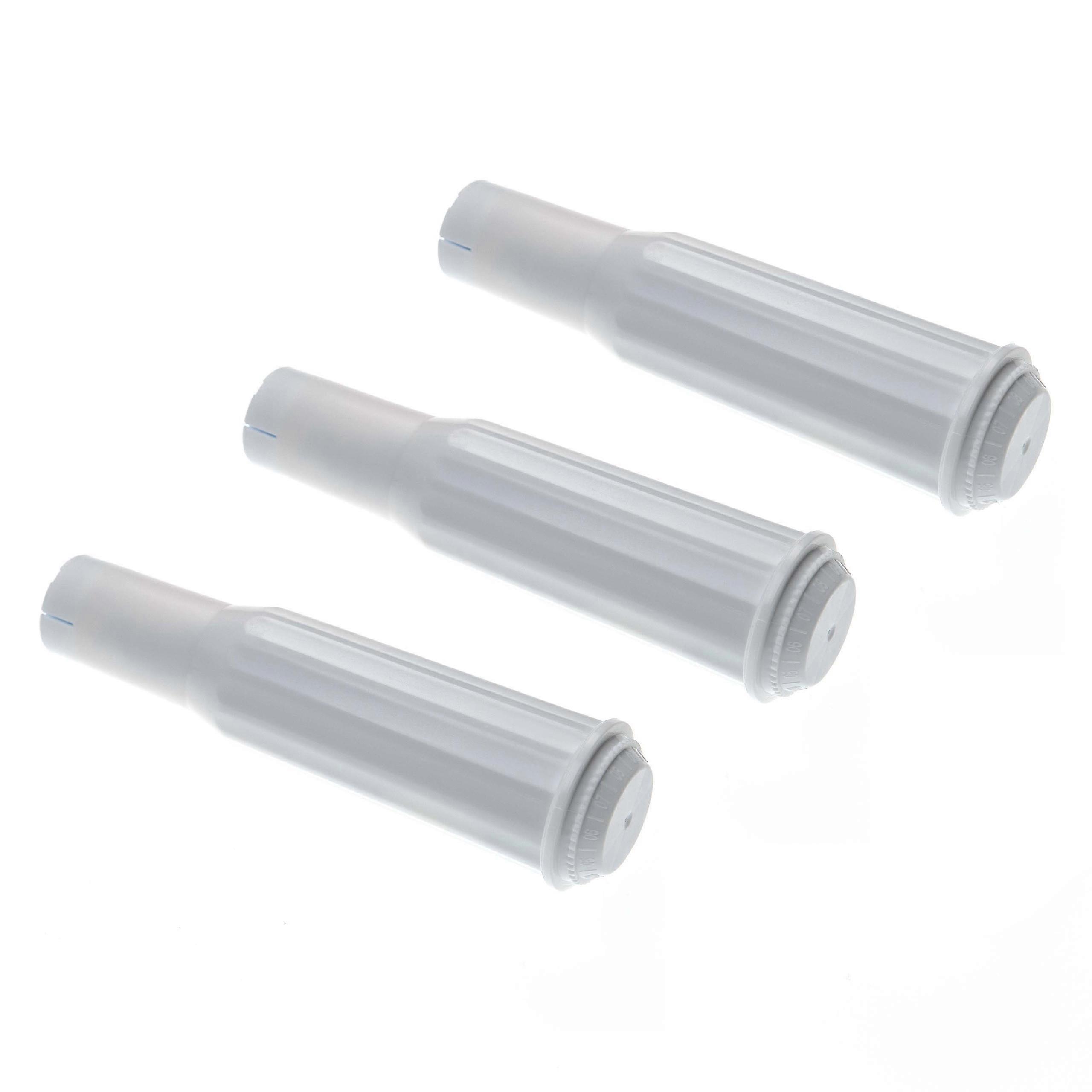 vhbw 3x Wasserfilter Filter kompatibel mit Jura Impressa F55, F7, F85, F5, F90, F9, F70, F50, J5, Evolution Kaffeevollautomat, Espressomaschine Weiß