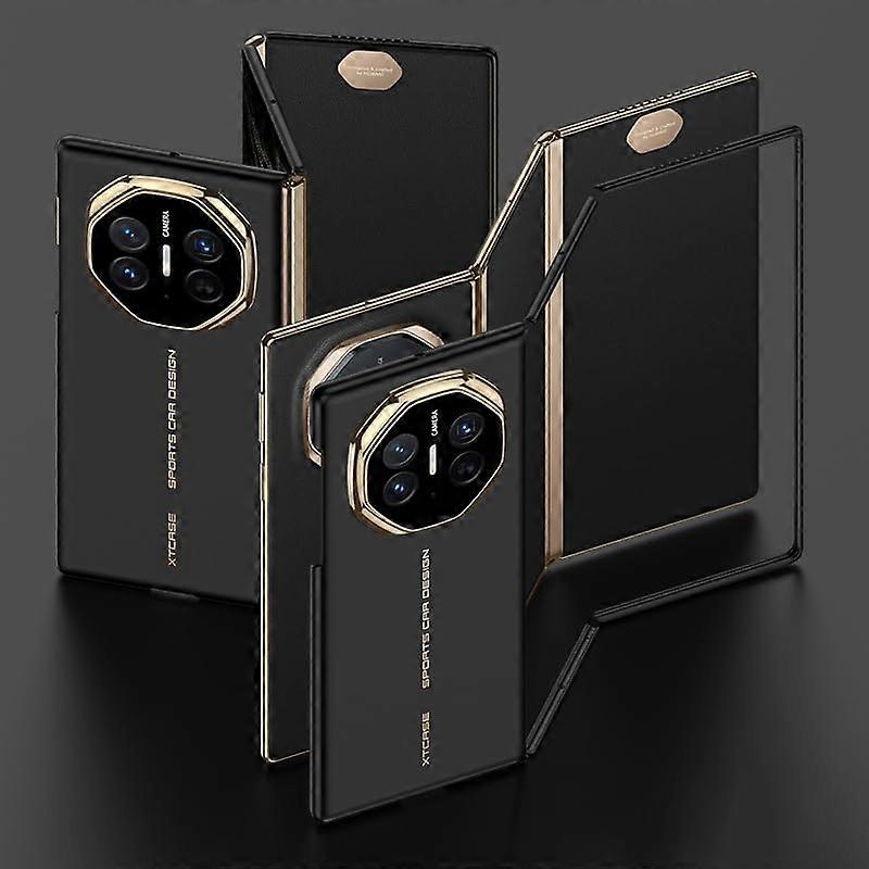 Huawei Mate XT Case Full Body Slim Rugged PC Frame Ultra-Thin Shockproof Protective Cover Black